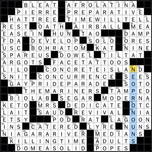 08.21.22 Sunday New York Times Puzzle