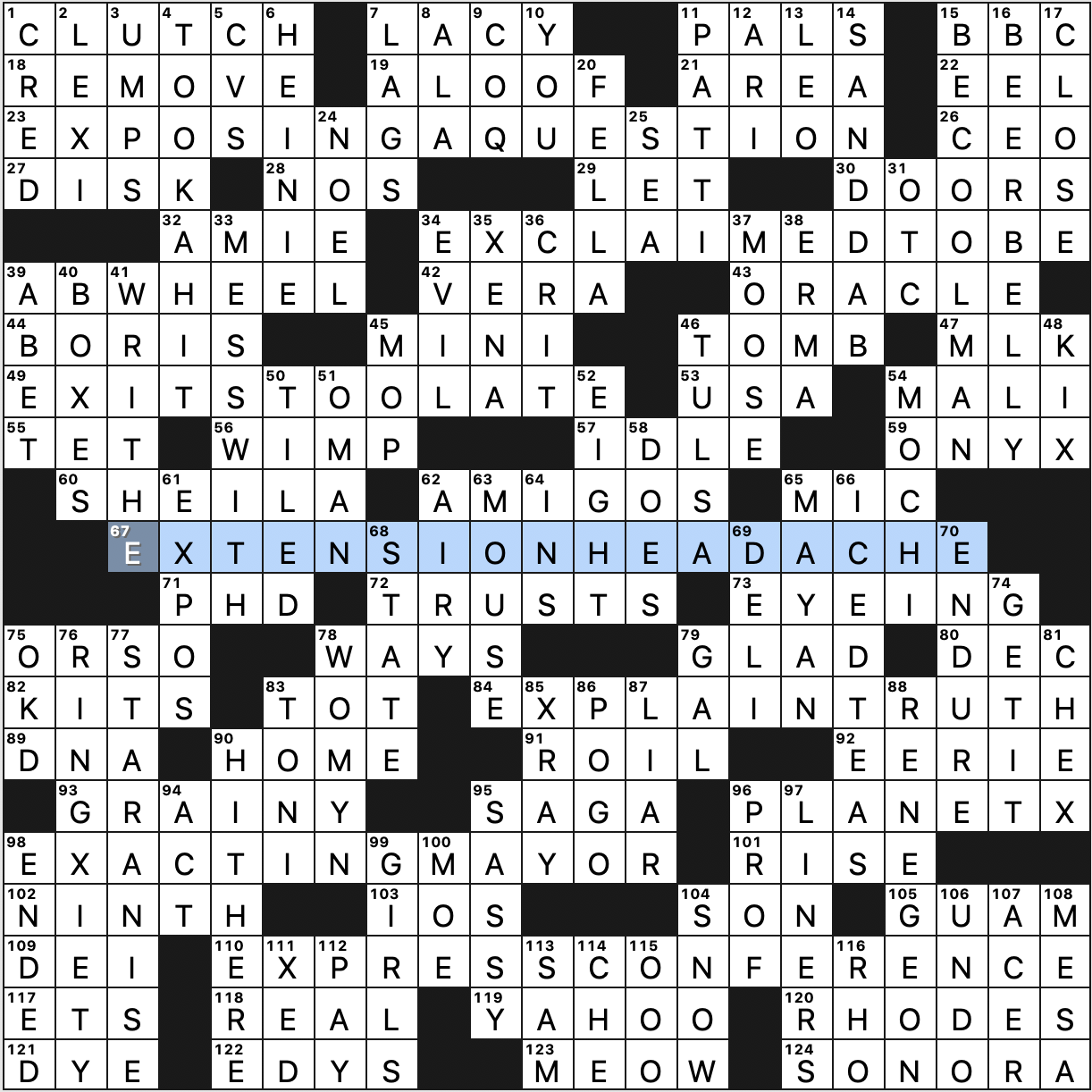 Crossword: 'Game Time' (8/25/21), Crossword, Seven Days