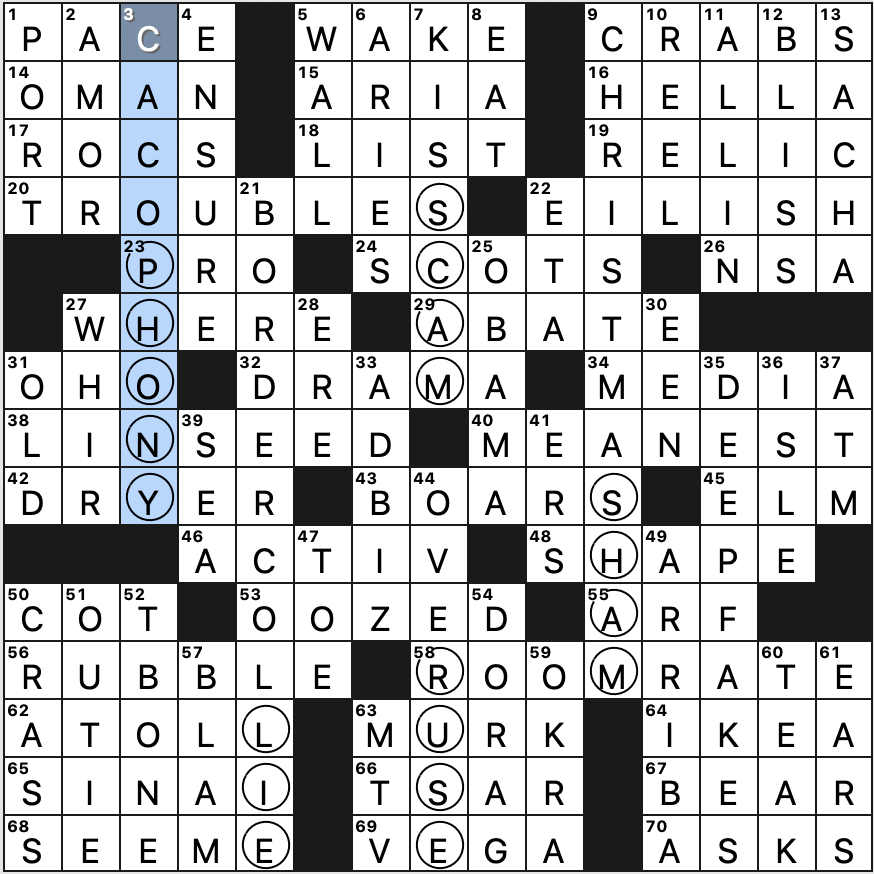 0829-22 NY Times Crossword 29 Aug 22, Monday 