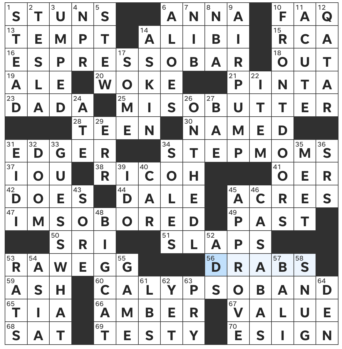 Wednesday, 3/31/10  Diary of a Crossword Fiend