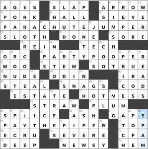 Completed USA Today crossword for Sunday September 18, 2022