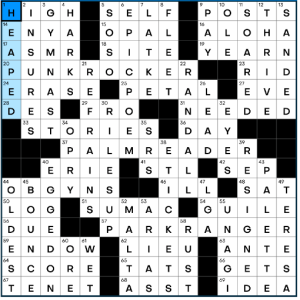 May Huang's USA Today crossword, "P.R. Pros" solution for 9/9/2022