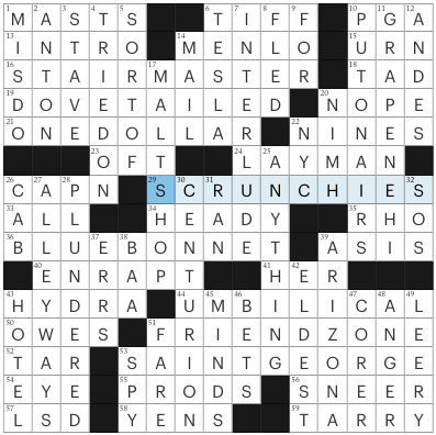 0702-21 NY Times Crossword 2 Jul 21, Friday 