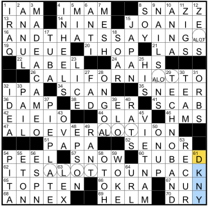 1229-22 NY Times Crossword 29 Dec 22, Thursday 