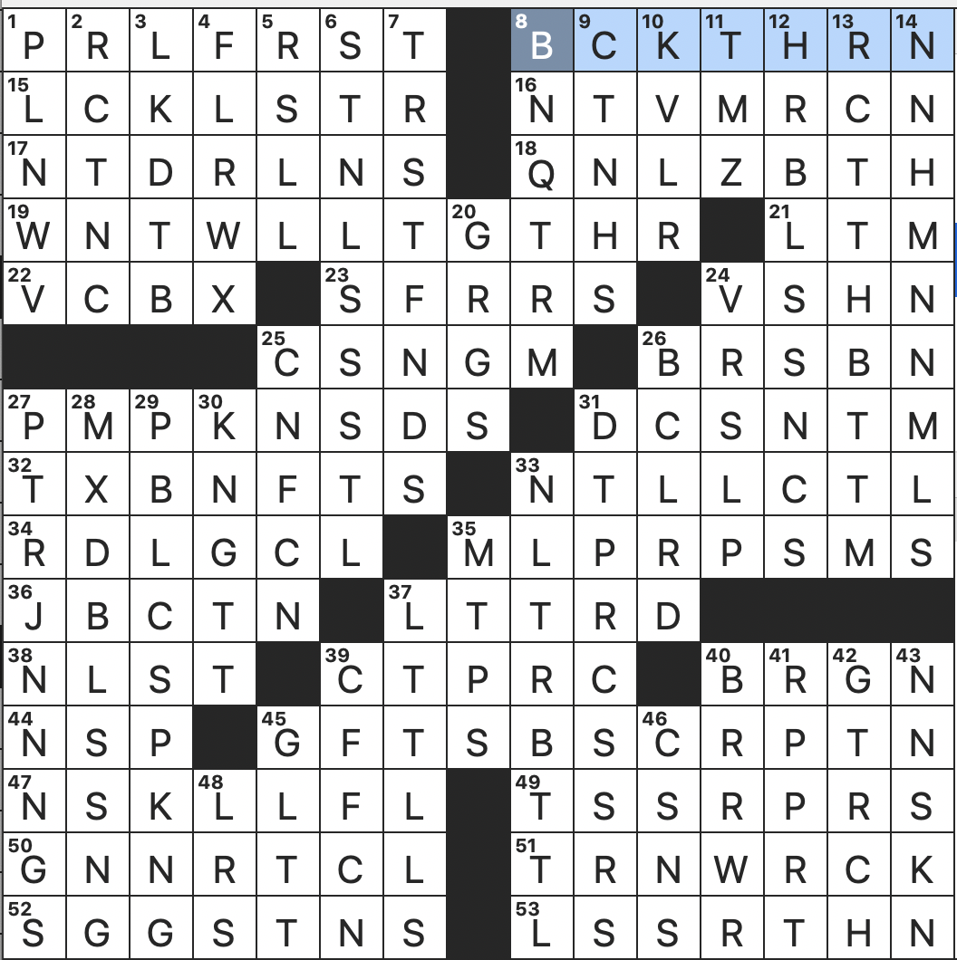 1229-22 NY Times Crossword 29 Dec 22, Thursday 