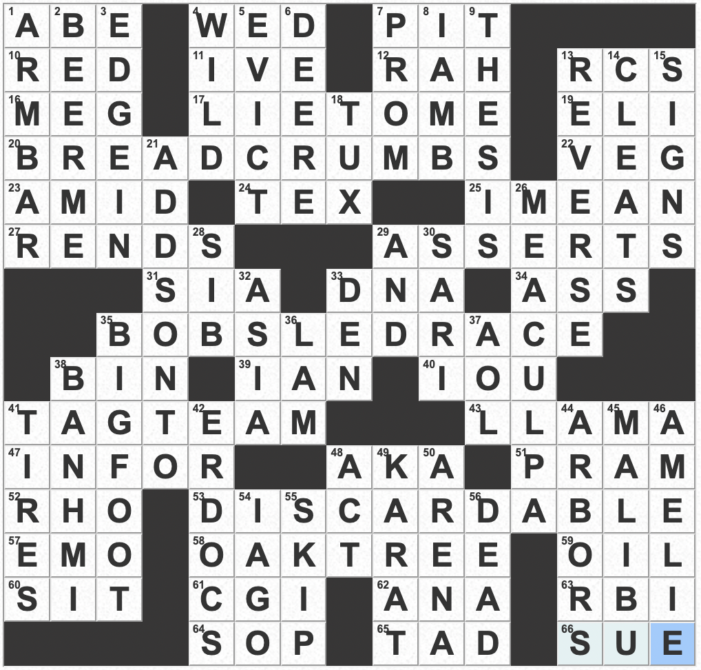 1229-22 NY Times Crossword 29 Dec 22, Thursday 