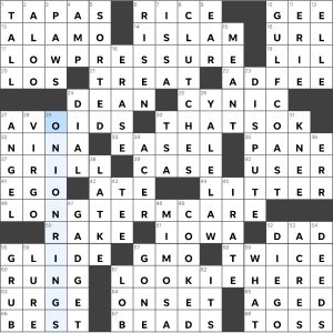 Completed USA Today crossword for Wednesday October 12, 2022 