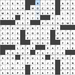 Zhouqin Burnikel's USA Today crossword, "Quick West Coast Trip" solution for 10/9/2022