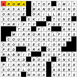 0105-15 New York Times Crossword Answers 5 Jan 15, Monday 