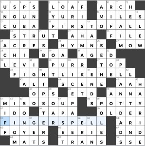 Completed USA Today crossword for Thursday November 10, 2022