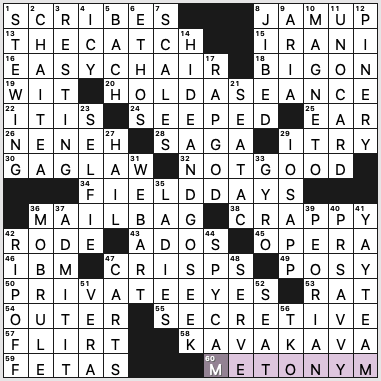 LA Times Crossword 25 Nov 22, Friday 