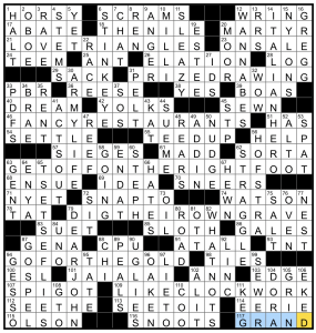 0119-20 NY Times Crossword 19 Jan 20, Sunday 