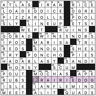 LA Times Crossword 25 Nov 22, Friday 