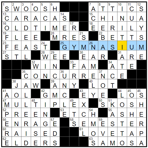 Wednesday, December 7, 2022 NYT crossword by Karen Steinberg