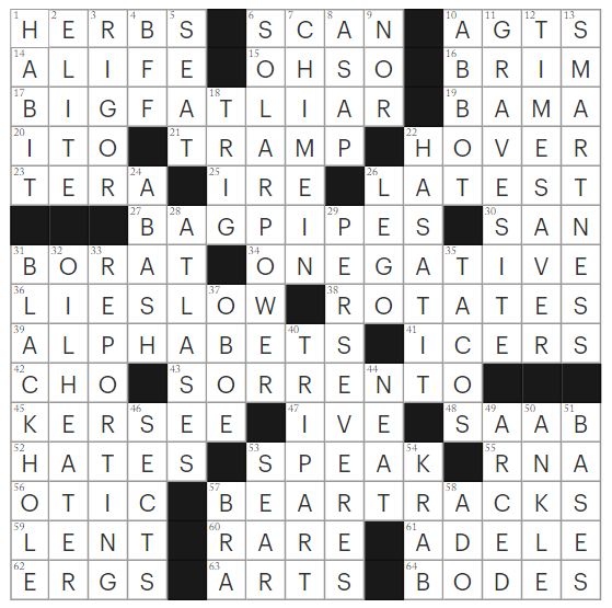 1229-22 NY Times Crossword 29 Dec 22, Thursday 