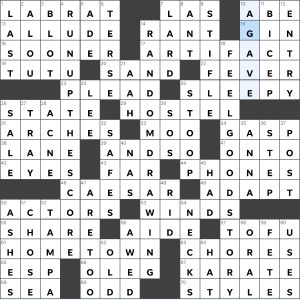 Completed USA Today crossword for Thursday December 22, 2022