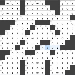 Completed USA Today crossword for Thursday December 29, 2022