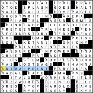 12.25.22 New York Times Crossword Puzzle