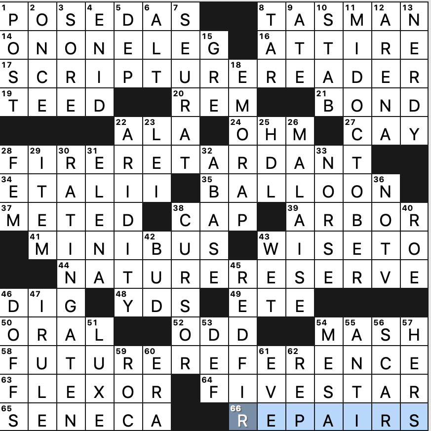 Wednesday, 3/31/10  Diary of a Crossword Fiend