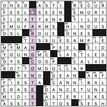 Wed Dec 13, 2023 NYT crossword by Alex Eaton-Salners, No. 1213