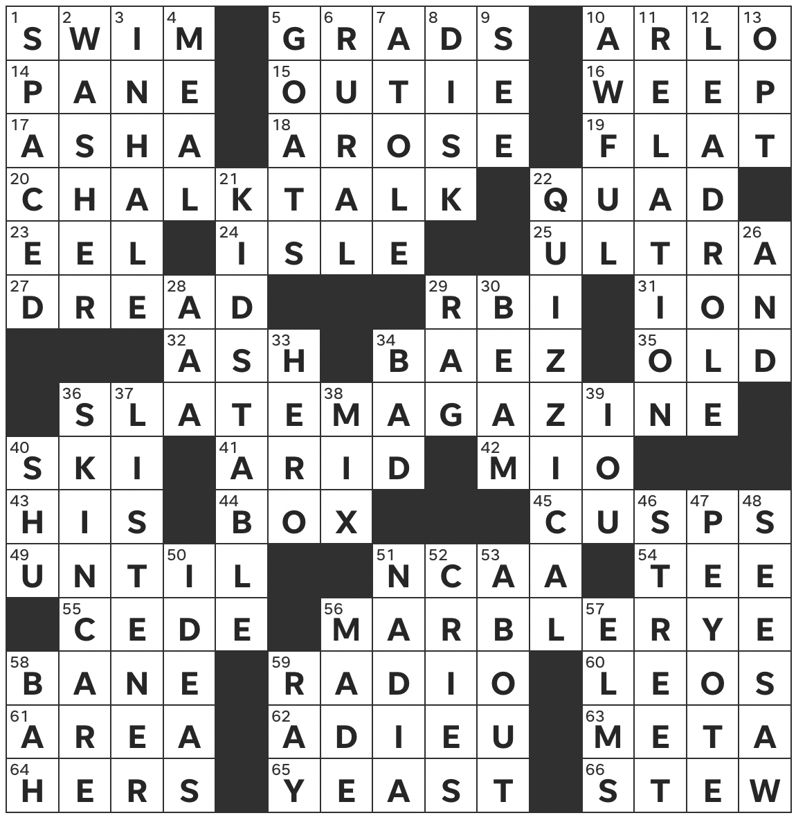 1229-22 NY Times Crossword 29 Dec 22, Thursday 