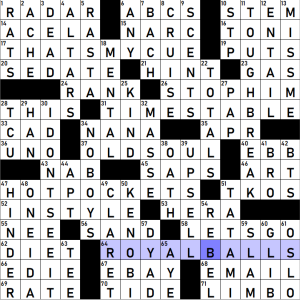 LA Times Crossword 22 Dec 20, Tuesday 