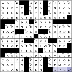 1205-22 NY Times Crossword 5 Dec 22, Monday 