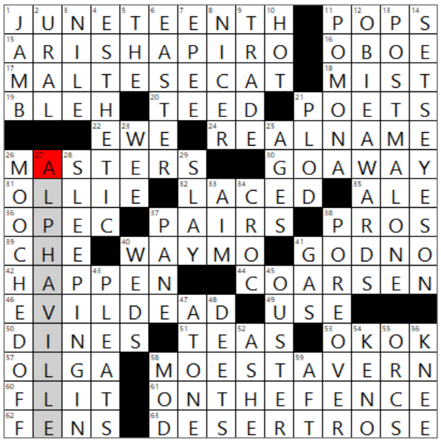 LA Times Crossword 7 Jan 23, Saturday 