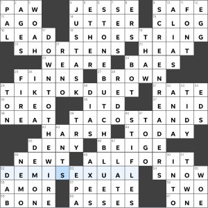 Completed USA Today crossword for Thursday January 19, 2023