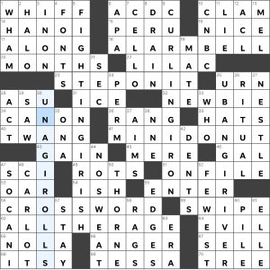 Completed USA Today crossword for Wednesday January 11, 2023
