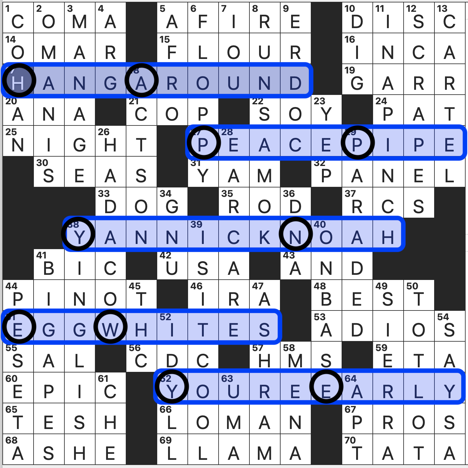 Sunday, January 30, 2022  Diary of a Crossword Fiend