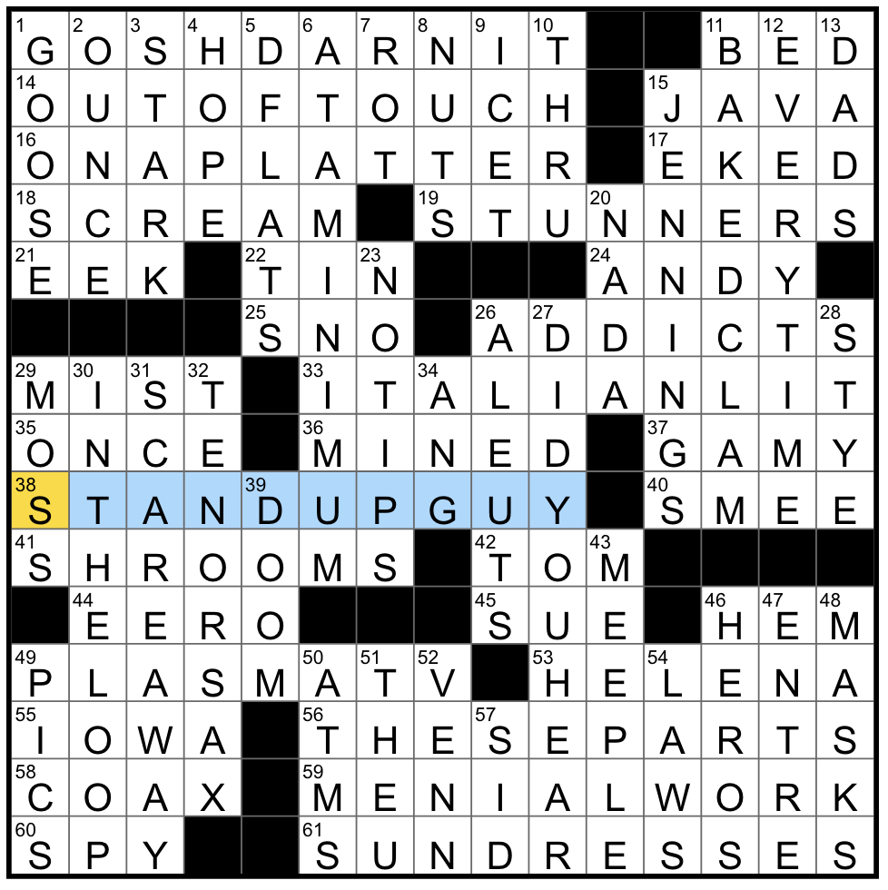 1114-23 NY Times Crossword 14 Nov 23, Tuesday 