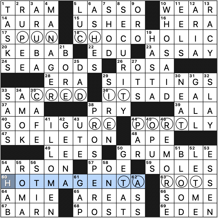 LA Times Crossword Answers Sunday April 23rd 2023