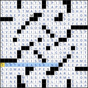 02.26.23 Sunday New York Times Crossword