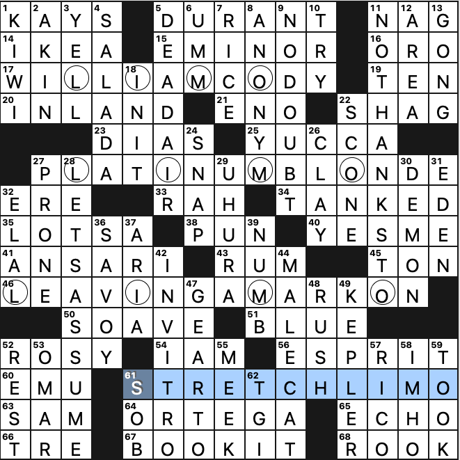 Thursday, June 8, 2023  Diary of a Crossword Fiend