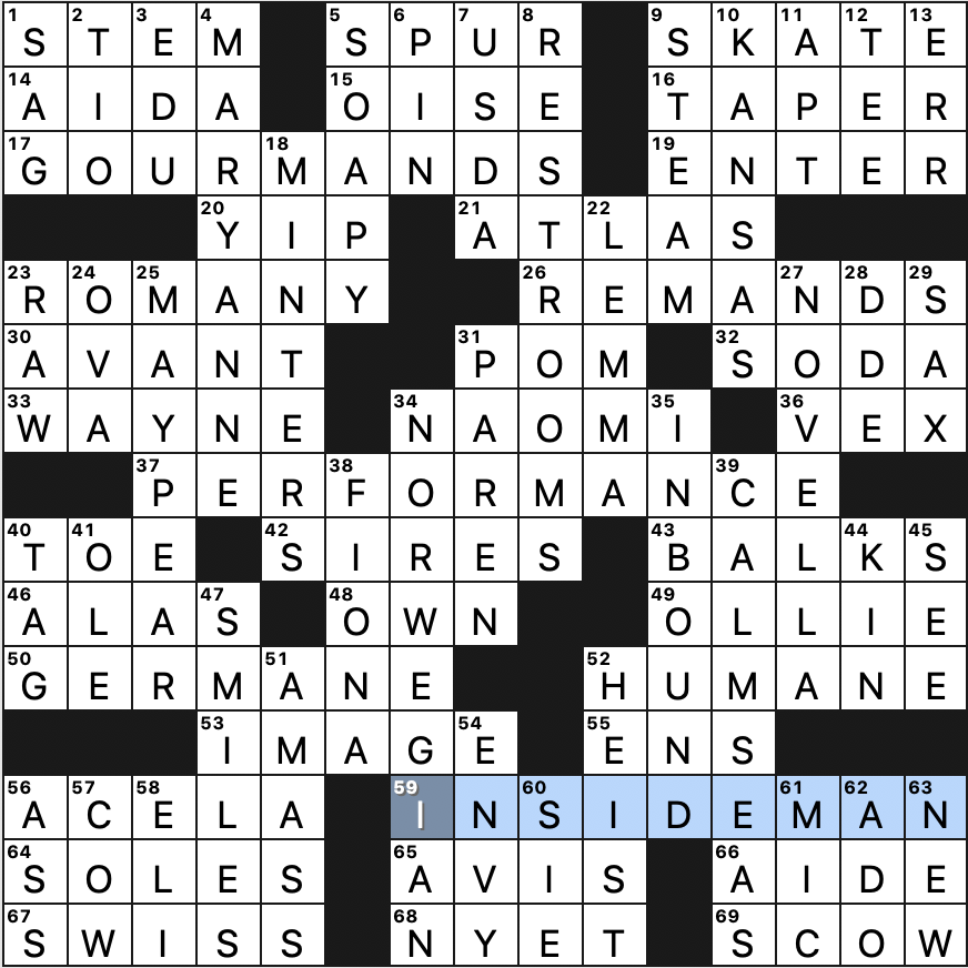 Tuesday, February 9, 2016  Diary of a Crossword Fiend