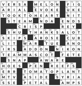 Zhouqin Burnikel's USA Today crossword, "Outside Child" solution for 2/12/2023 UST