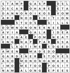 Zhouqin Burnikel's USA Today crossword, "Wrong Again" solution for 3/5/2023