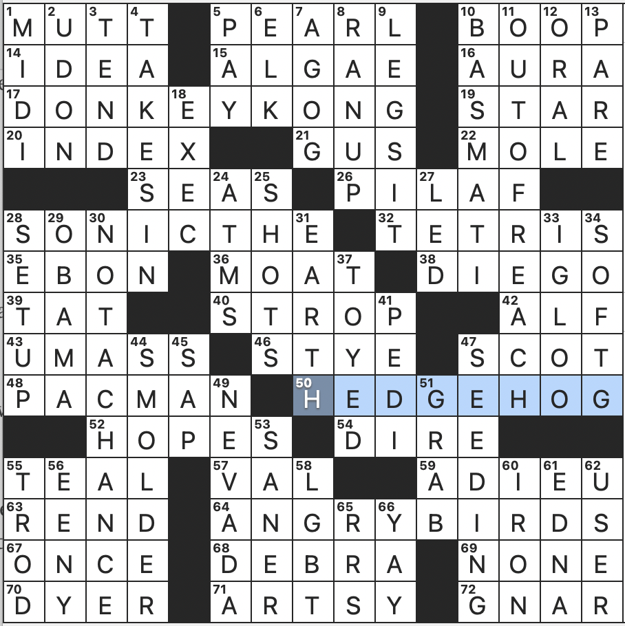 Crossword: Wednesday, November 15, 2023