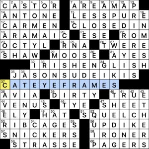 Tuesday, April 11, 2023  Diary of a Crossword Fiend