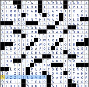 LA Times Crossword Answers Sunday April 23rd 2023