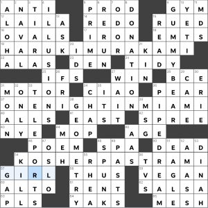 Rebecca Goldstein's USA Today crossword, "Am I Right?" solution for 4/23/2023