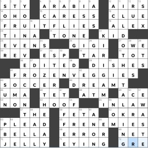 Amanda Rafkin's USA Today crossword, "Sides of Fries" solution for 5/7/2023