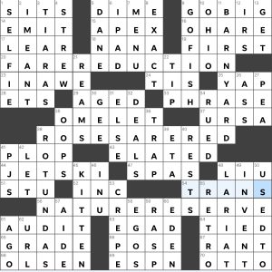 Completed USA Today crossword for Wednesday May 31, 2023