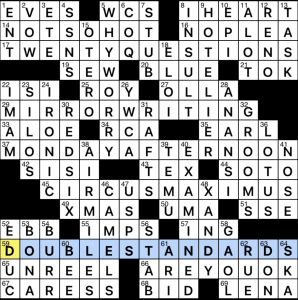 0620-23 NY Times Crossword 20 Jun 23, Tuesday 