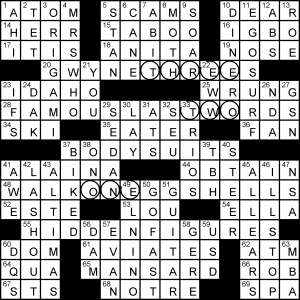 LA Times Crossword 5 May 23, Friday 