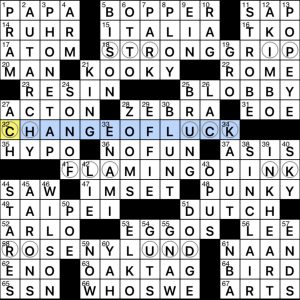 1027-23 NY Times Crossword 27 Oct 23, Friday 