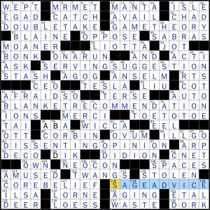 Solution to Evan Birnholz's June 11 crossword, “On That Note” - The  Washington Post