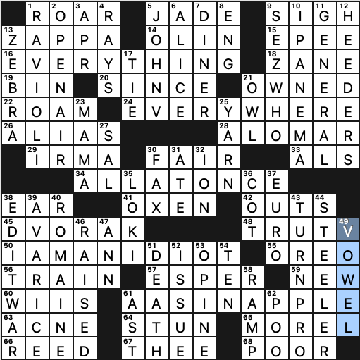 Thursday, June 8, 2023  Diary of a Crossword Fiend