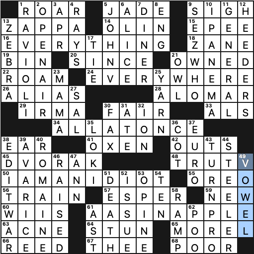 0818-23 NY Times Crossword 18 Aug 23, Friday 